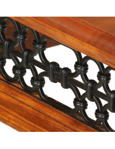 Scrivania con Cassetto 110x50x76 cm in Legno Massello di Acacia