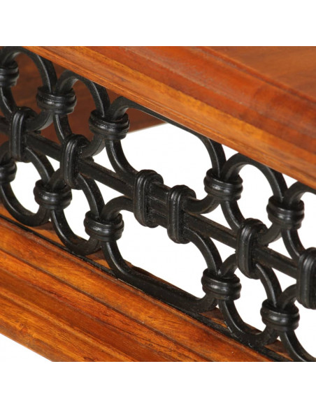 Scrivania con Cassetto 110x50x76 cm in Legno Massello di Acacia
