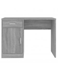 Scrivania Cassetto grigio sonoma 100x40x73cm Legno Multistrato