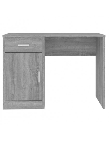 Scrivania Cassetto grigio sonoma 100x40x73cm Legno Multistrato