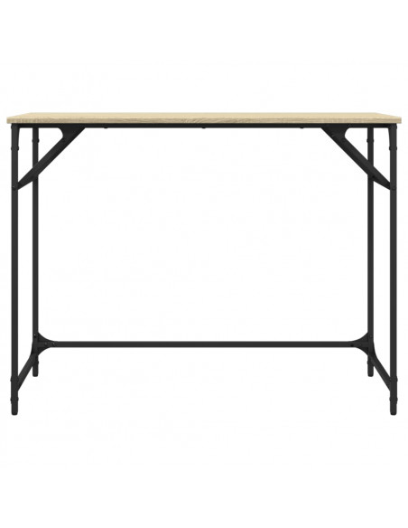 Scrivania Sonoma 100x45x76cm Legno e Acciaio Verniciato Polvere