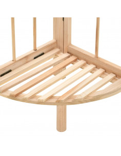 Scaffale ad Angolo in Legno di Cedro 27x27x110 cm