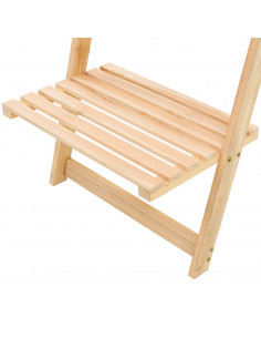 Scala Portaoggetti a Parete in Legno di Cedro 41,5x30x176 cm