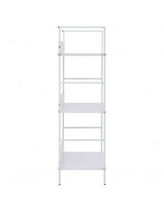 Scaffale Libri 3 Ripiani Bianco 60x27,6x90,5 Legno Multistrato