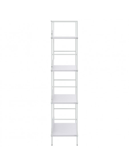 Scaffale Libri 4 Ripiani Bianco 60x27,6x124,5 Legno Multistrato
