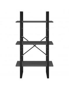 Scaffale Portaoggetti Grigio 60x30x105 cm Legno Multistrato
