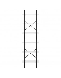 Scaffale Portaoggetti Bianco 60x30x210 cm in Legno Multistrato