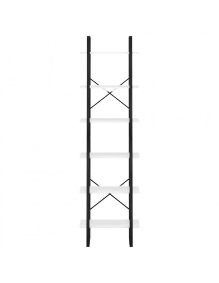 Scaffale Portaoggetti Bianco 60x30x210 cm in Legno Multistrato