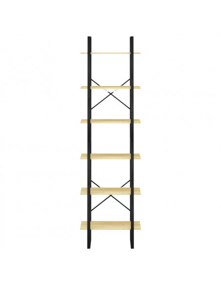 Scaffale Portaoggetti 60x30x210 cm in Legno Massello di Pino
