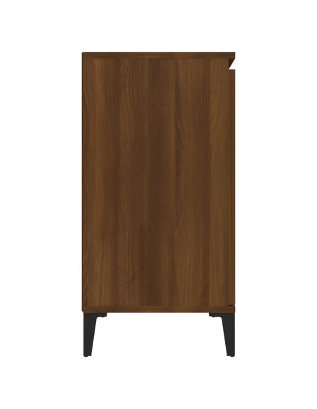 Credenza Rovere Marrone 104x35x70 cm in Legno Ingegnerizzato