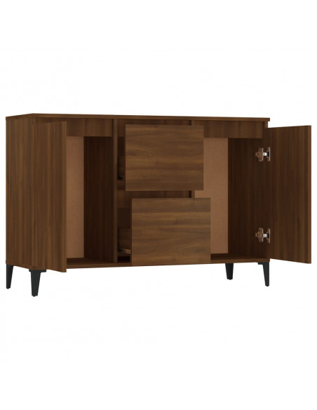 Credenza Rovere Marrone 104x35x70 cm in Legno Ingegnerizzato