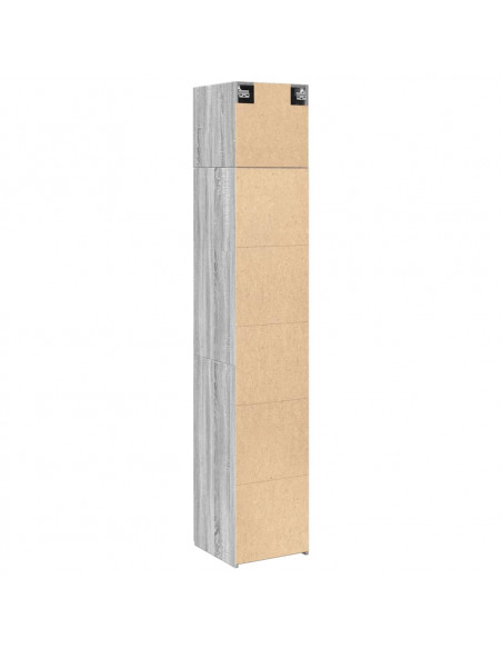 Mobile Sottile Grigio Sonoma 40x42,5x225 cm in Truciolato
