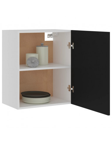 Mobili Pensili 2 pz Neri 50x31x60 cm in Legno Multistrato