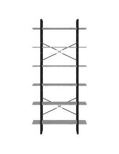 Scaffale Alto Grigio Sonoma 100x30x210 cm in Legno Multistrato