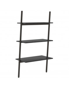 Scaffale Pendente a 3 Livelli Nero 64x34x116cm