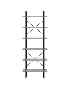 Scaffale Alto Grigio Sonoma 80x30x210 cm in Legno Multistrato