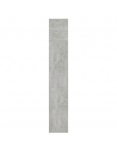 Set Mobili Libreria/Porta TV 3 pz Grigio Cemento 180x30x180 cm