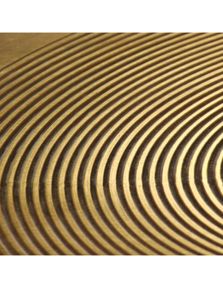 Set Tavoli 2 pz in MDF Rivestimento in Ottone