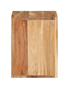 Sgabello 40 x 30 x 40 cm Legno Massello di Acacia