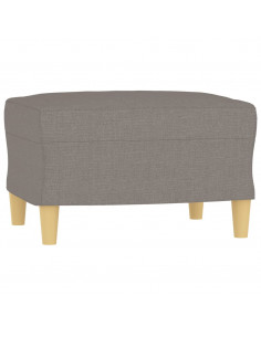 Set di Divani 3 pz con Cuscini Tortora in Tessuto