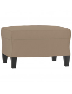 Set di Divani 3 pz con Cuscini Cappuccino in Similpelle