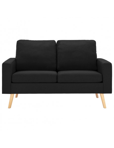 Set Divani 2 pz in Tessuto Nero