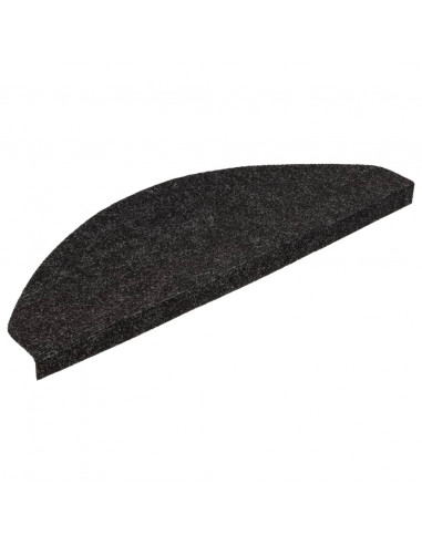 Tappetini Autoadesivi per Scale 15 pz 65x22,5x3,5 cm Antracite