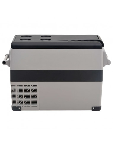 Borsa Frigo con Manico e Adattatore Nera e Bianca 35 L PP e PE