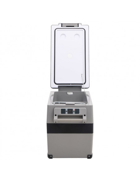 Borsa Frigo con Manico e Adattatore Nera e Grigia 55 L PP e PE