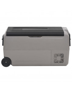 Borsa Frigo con Ruote e Adattatore Nera e Grigia 36 L PP e PE 2