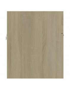Set Mobili da Bagno 2 pz Rovere Sonoma in Legno Multistrato