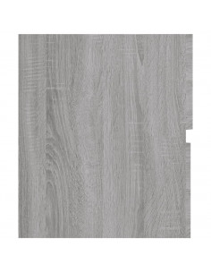 Set Mobili da Bagno 2 pz Grigio Sonoma in Legno Multistrato