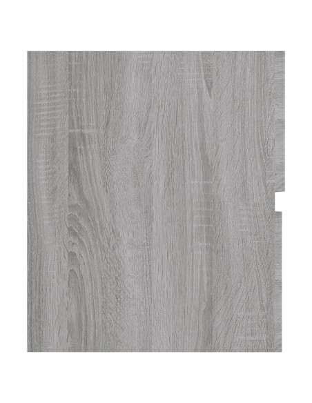 Set Mobili da Bagno 2 pz Grigio Sonoma in Legno Multistrato