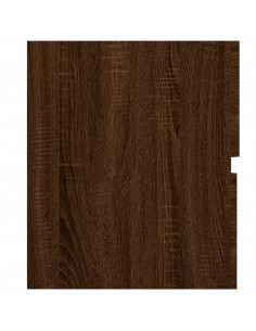 Set Mobili da Bagno 2 pz Rovere Marrone in Legno Multistrato