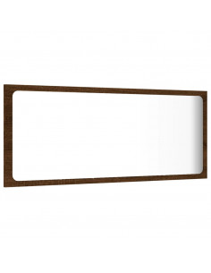 Set Mobili da Bagno 2 pz Rovere Marrone in Legno Multistrato