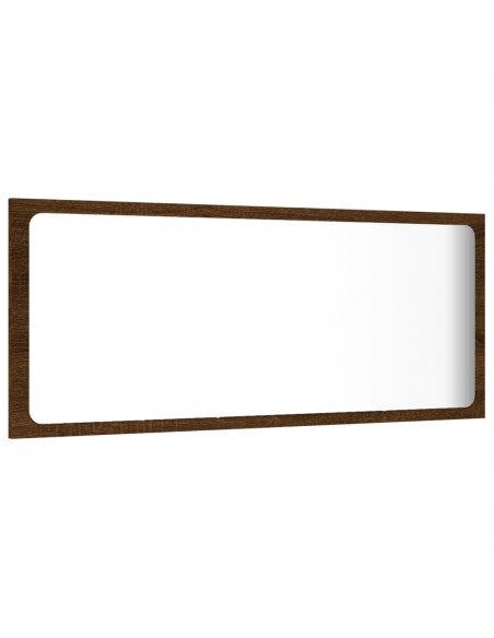 Set Mobili da Bagno 2 pz Rovere Marrone in Legno Multistrato