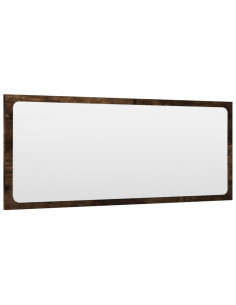 Set Mobili da Bagno 2 pz Rovere Fumo in Legno Multistrato