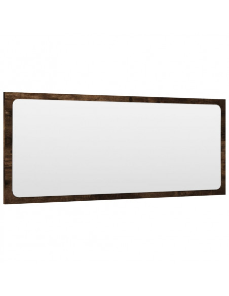 Set Mobili da Bagno 2 pz Rovere Fumo in Legno Multistrato