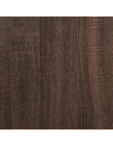 Set Mobili da Bagno 2 pz Rovere Marrone in Legno Multistrato