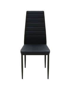 Set 3 pz Tavolo e Sedie da Pranzo Nero