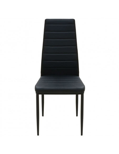 Set 3 pz Tavolo e Sedie da Pranzo Nero