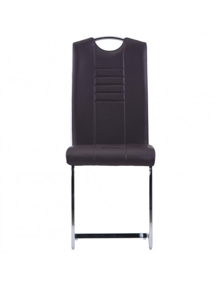 Set Sala da Pranzo 7 pz in Similpelle Marrone