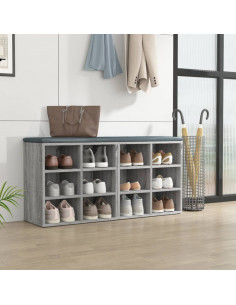 Scarpiere 2 pz Grigie Sonoma 52,5x30x50 cm