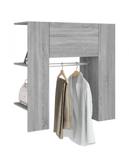 Scaffale Ingresso Rovere Sonoma 97,5x37x99 cm Legno Multistrato