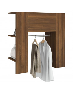 Scaffale Ingresso Rovere Marrone 97,5x37x99cm Legno Multistrato