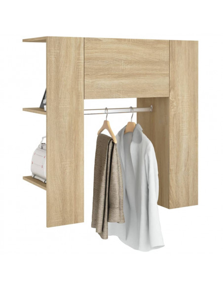 Scaffale Ingresso Rovere Sonoma 97,5x37x99 cm Legno Multistrato