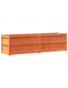 Fioriera Giardino Marrone Cera 180x50x50 cm Legno Massello Pino 2