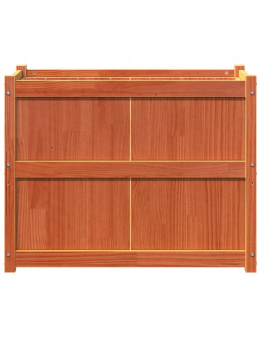 Fioriera Giardino Marrone Cera 90x50x70 cm Legno Massello Pino