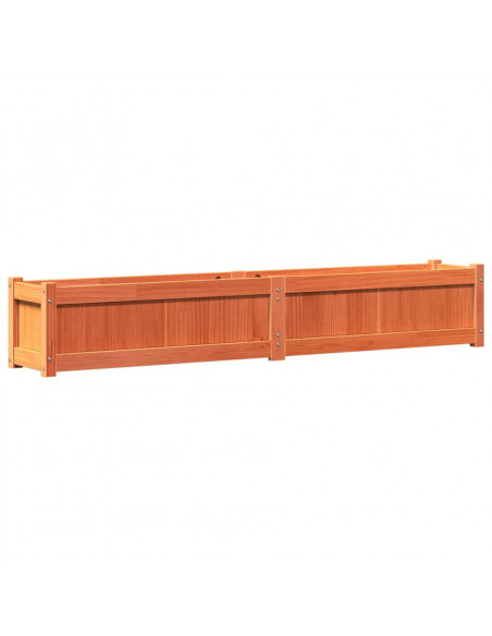 Fioriere da Giardino 2pz Marrone Cera Legno Massello di Pino