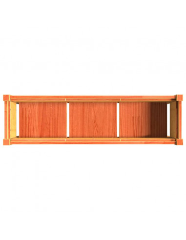 Fioriere da Giardino 2pz Gambe Marrone Cera Legno Massello Pino